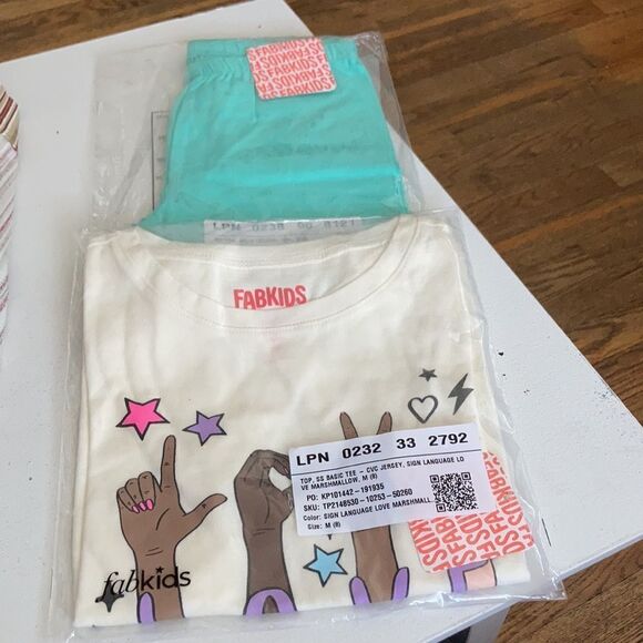 FABKIDS Set Basic Tee+Solid Legging Med (8) - Picture 4 of 7